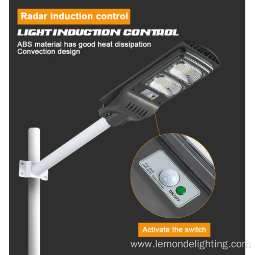 Radar Induced Light Control Solar Led Street Light